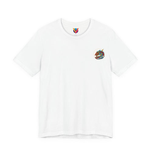 Dragon Wave Graphic Tee — Japanese Style Serpent Back Print T-Shirt