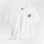 Retro Cosmic DJ T‑Shirt — Neon Vinyl Music Graphic Tee