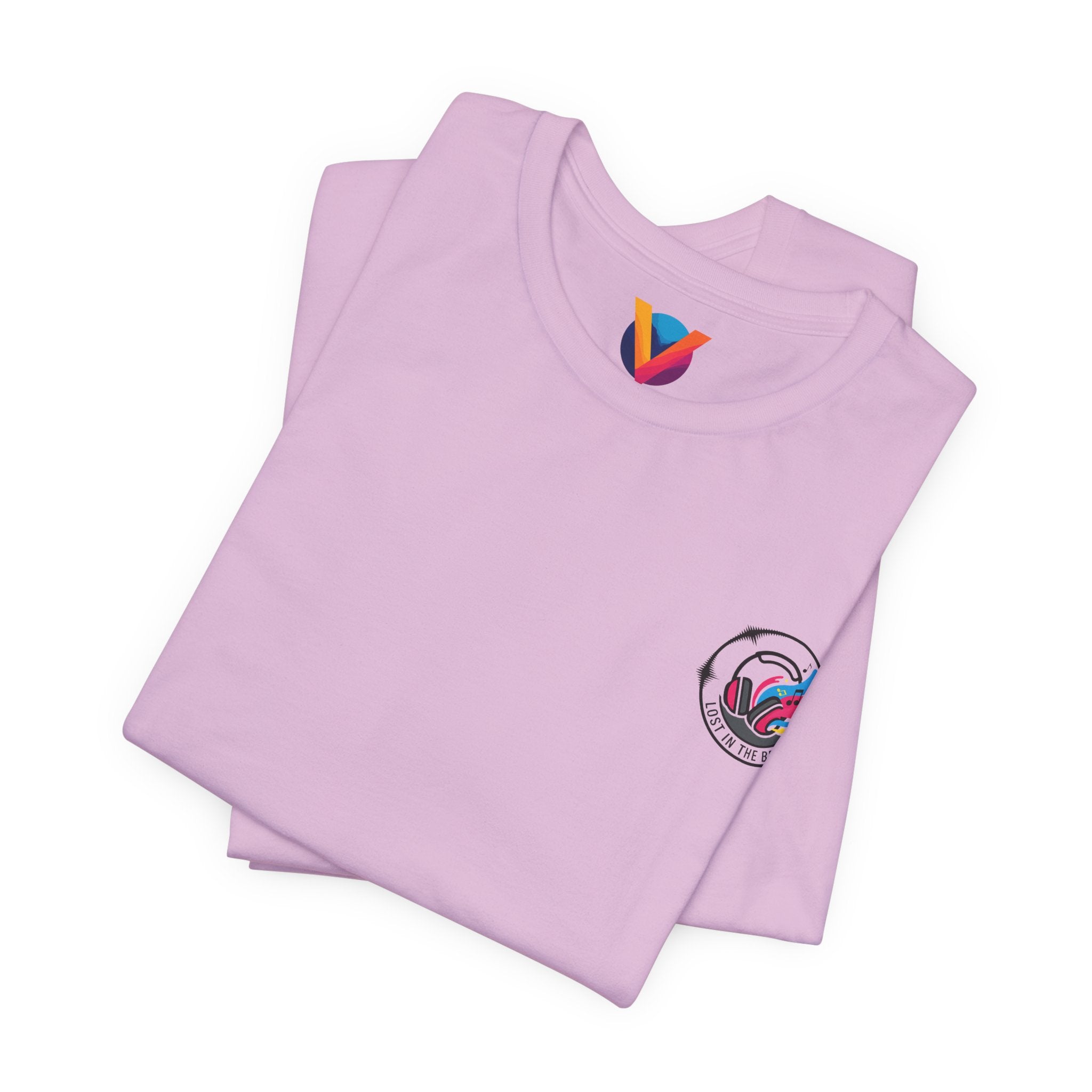 Retro Cosmic DJ T‑Shirt — Neon Vinyl Music Graphic Tee