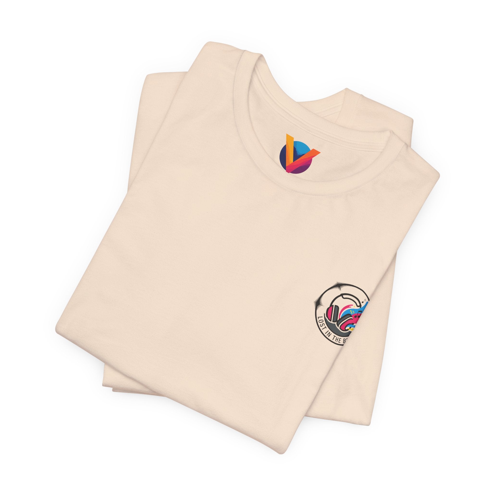 Retro Cosmic DJ T‑Shirt — Neon Vinyl Music Graphic Tee